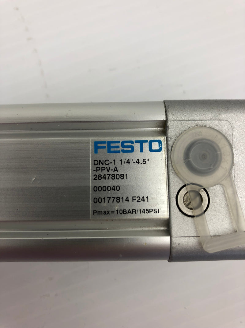 Festo DNC-1 1/4"-4.5"-PPV-A Cylinder 28478081 177814