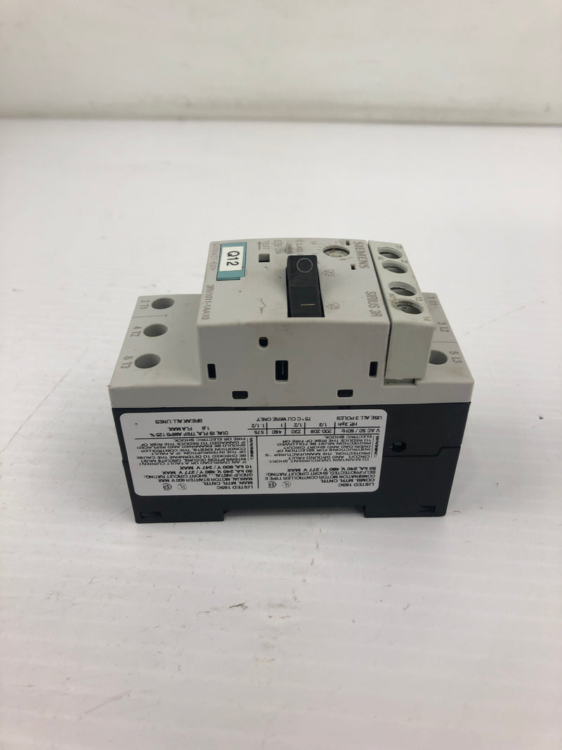 Siemens 3RV1011-1AA10 Circuit Breaker Sirius 3R