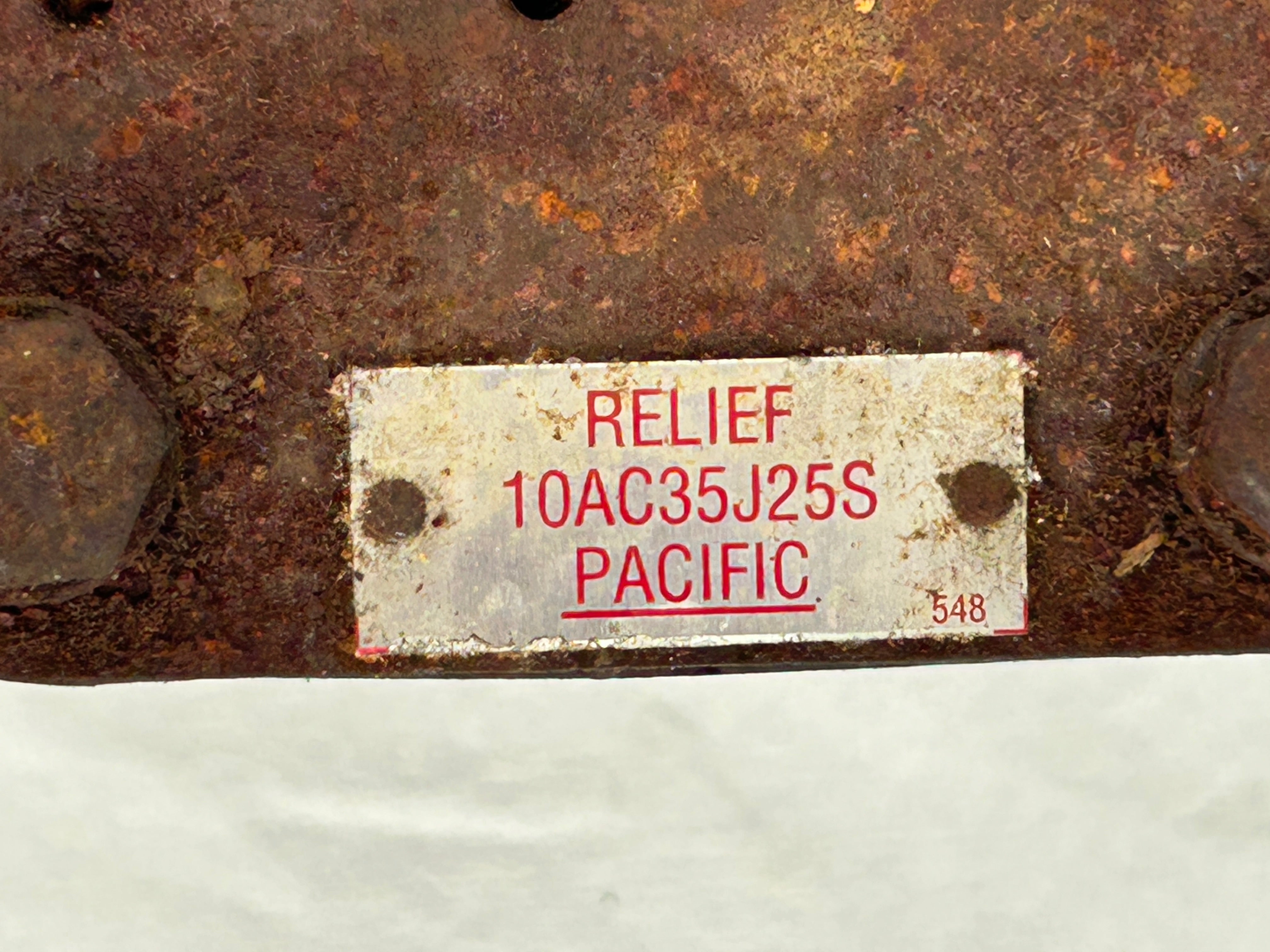Pacific 10AC35J25S Relief Pump