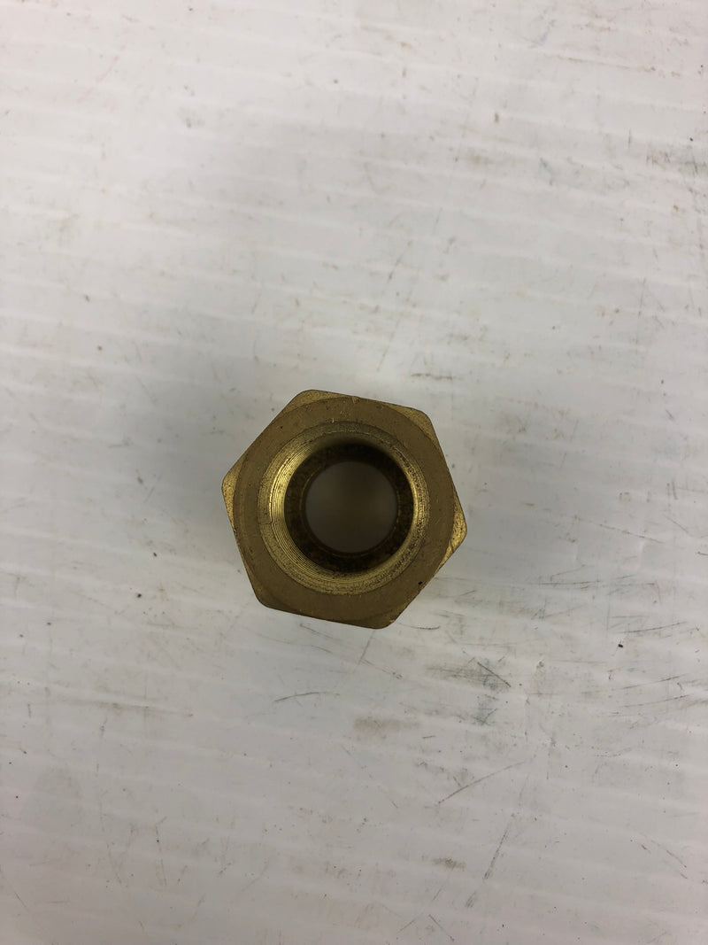7/8" Brass Hex Nuts - Lot of 3