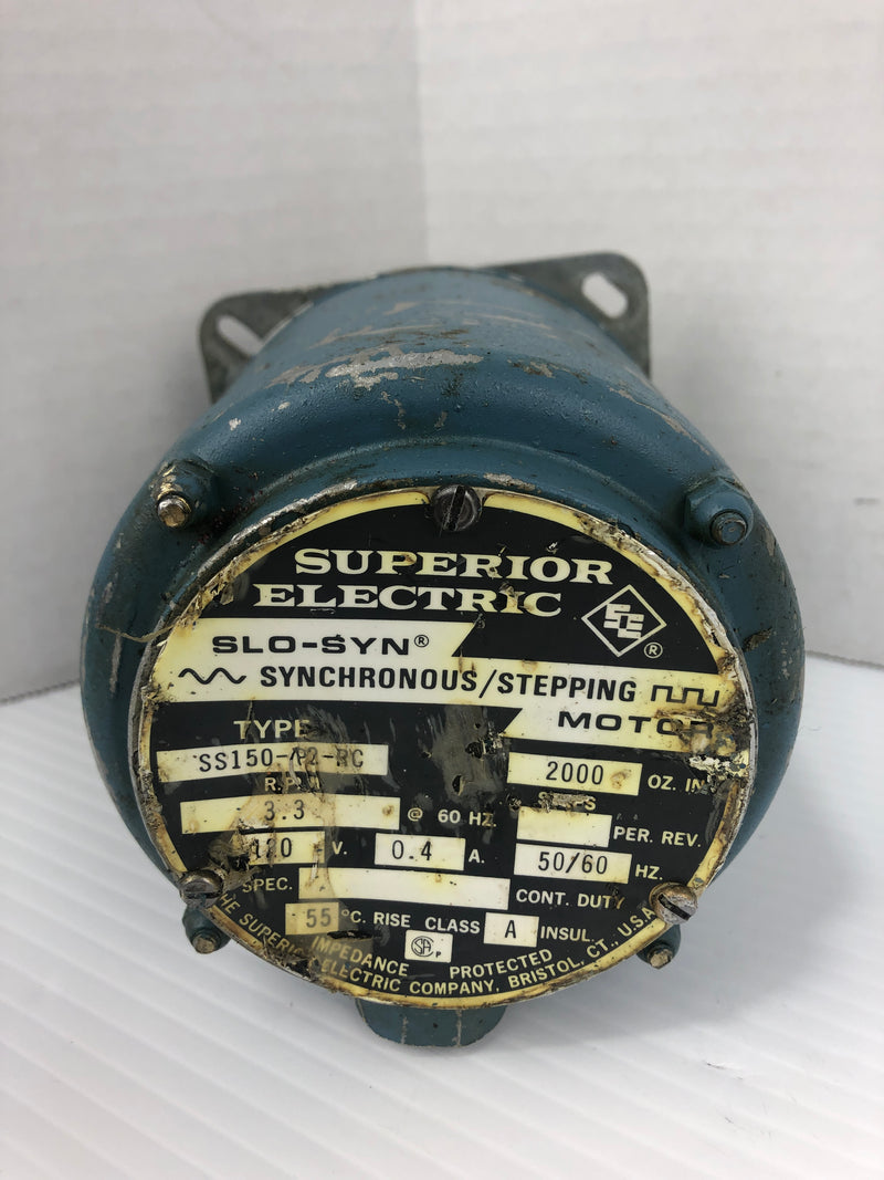 Superior Electric Slo-Syn SS150-P2-RC Synchronous Stepping Motor 3.3 RPM