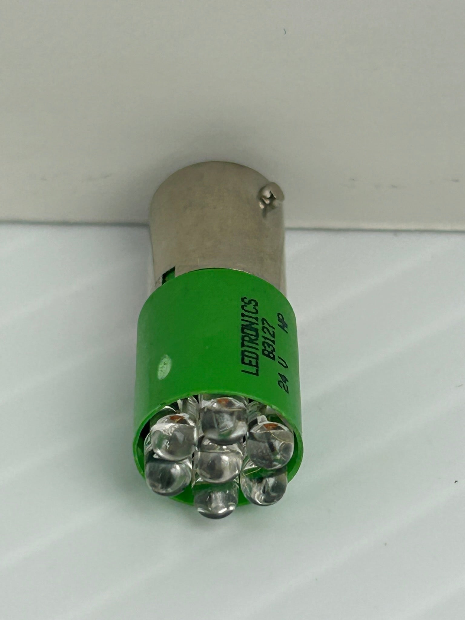 Ledtronics B3127 Mini Green LED Lamp Light Bulb 24V - Lot of 19