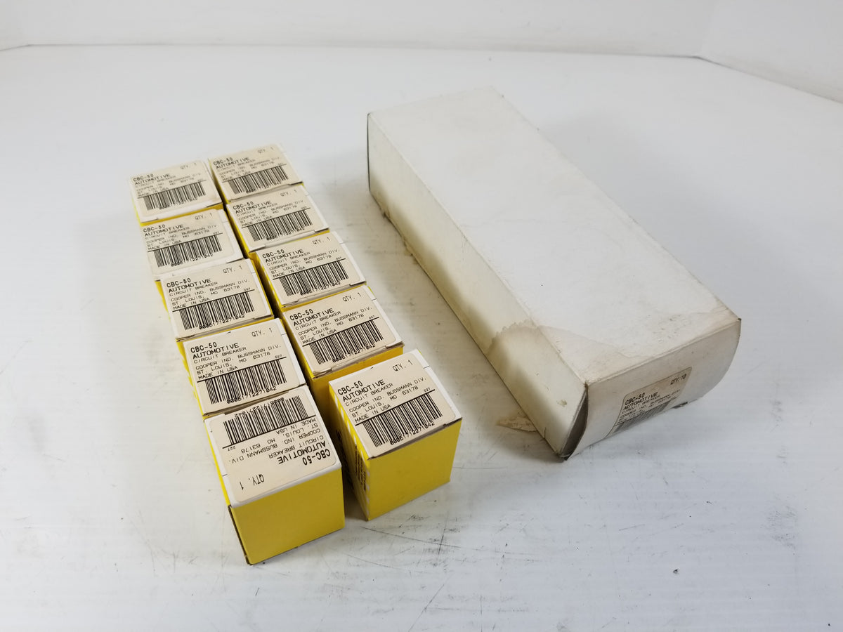 Cooper Bussmann CBC-50 Automotive Fuse - Lot of 10