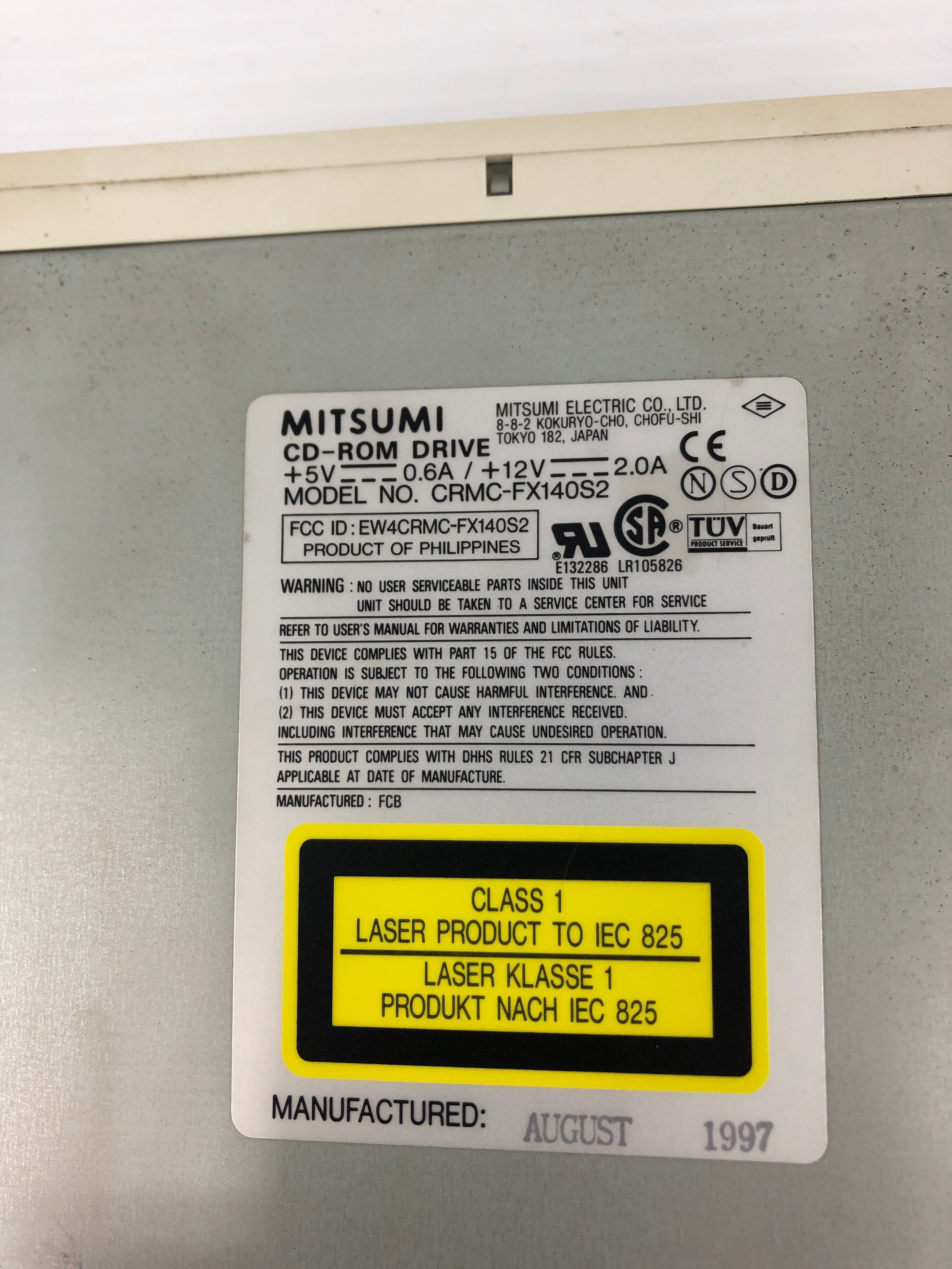 Mitsumi Electric CD-ROM Drive CRMC-FX140S2
