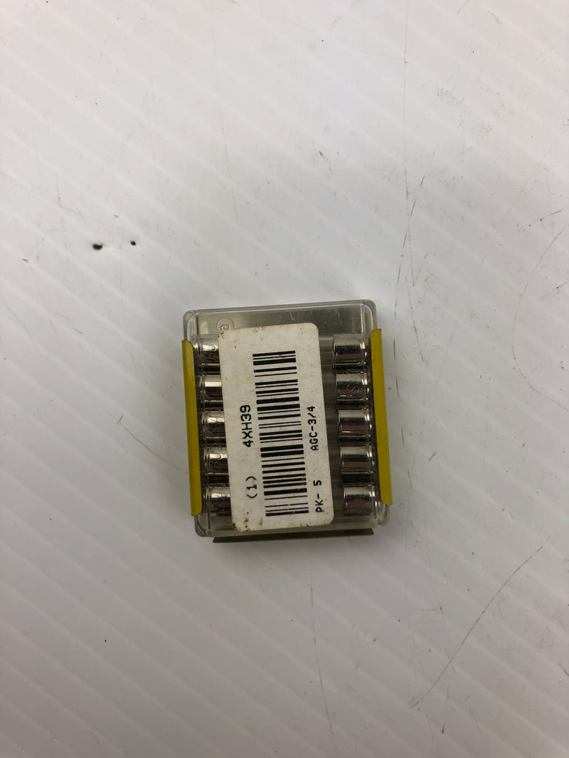 Buss Fuses AGC-3/4 Mini Fuse - Lot of 5 – Metal Logics, Inc.