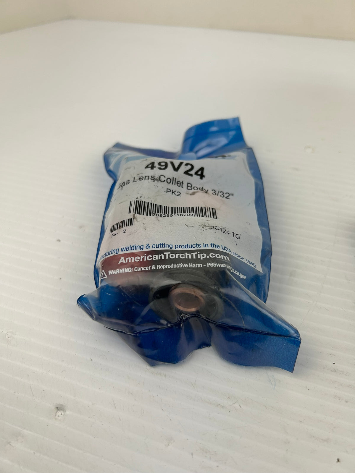 American Torch Tip 49V24 Gas Lens Collet Body 3/32 TIG Welding 2 Pack - Lot of 2