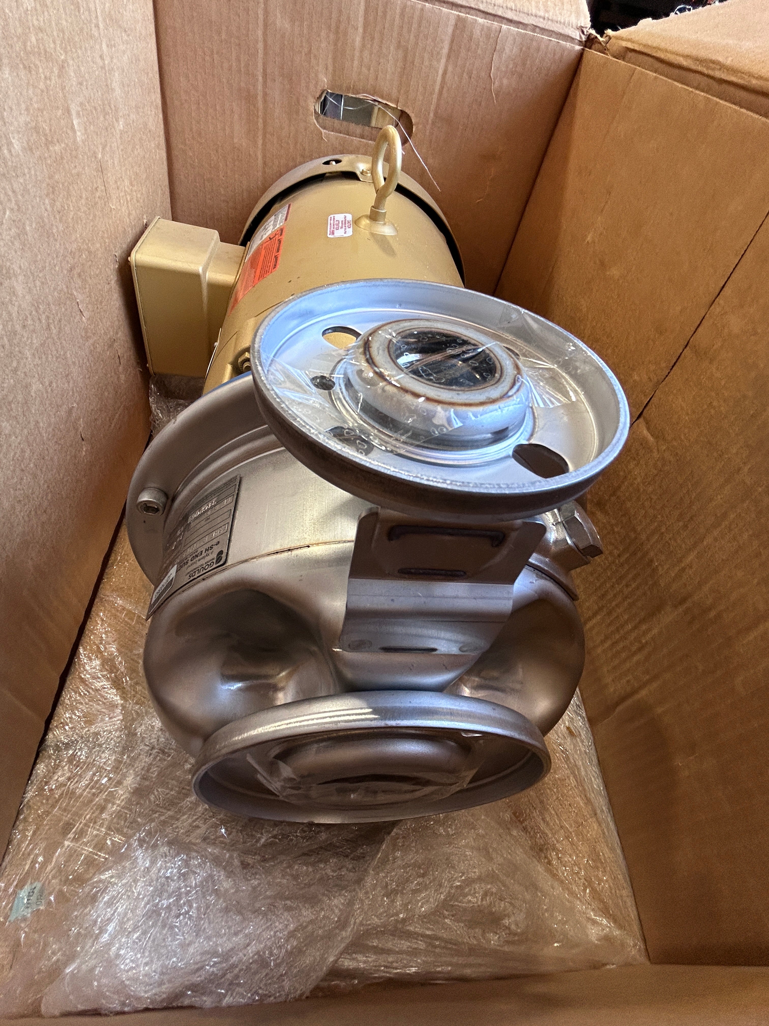 Goulds e-SH 1x2x8-2P Centrifugal End Suction Pump Baldor EJMM3711T 10HP 3PH New