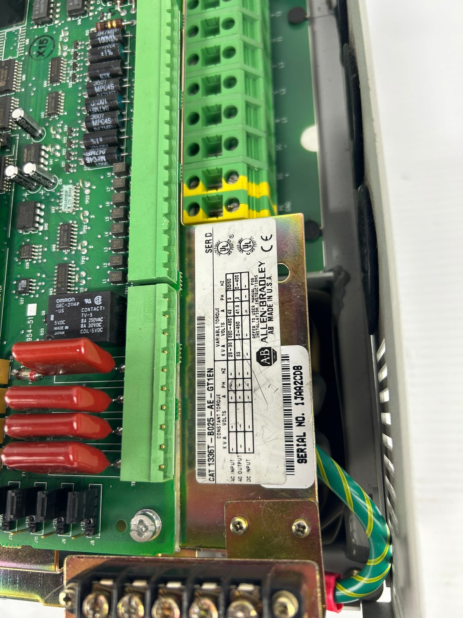 Allen-Bradley 1336T-B025-AE-GT1EN 1336 Plus Drive Ser D 36kVA 480V 43A 3PH
