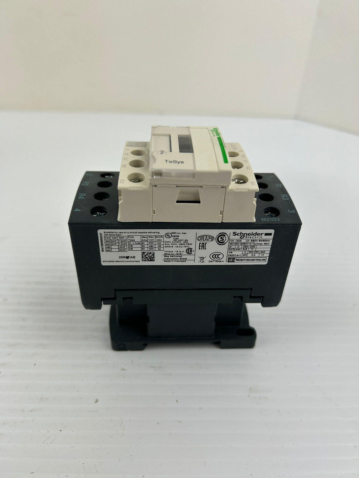 Schneider Electric TeSys LC1D258G7 Contactor 600V 3 Phase