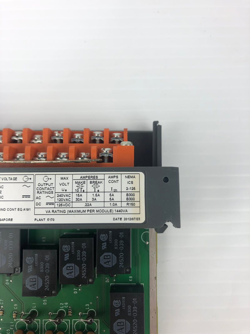 Allen-Bradley 1746-OX8 8-Point Digital Isolated Relay Output Module SLC 500