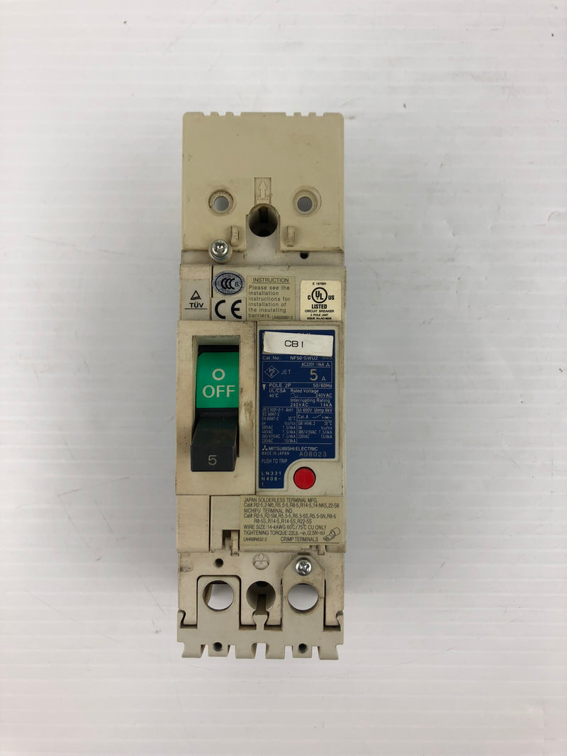 Mitsubishi Electric NF-50-SWU2 Fuse Breaker with Handle F-05SUL2