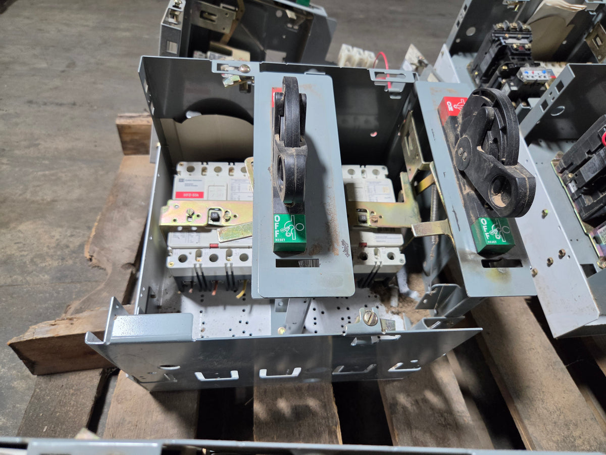 Allen Bradley 2193F-AKC MCC Bucket 50A 20A Dual Breaker Centerline 2100 No Door