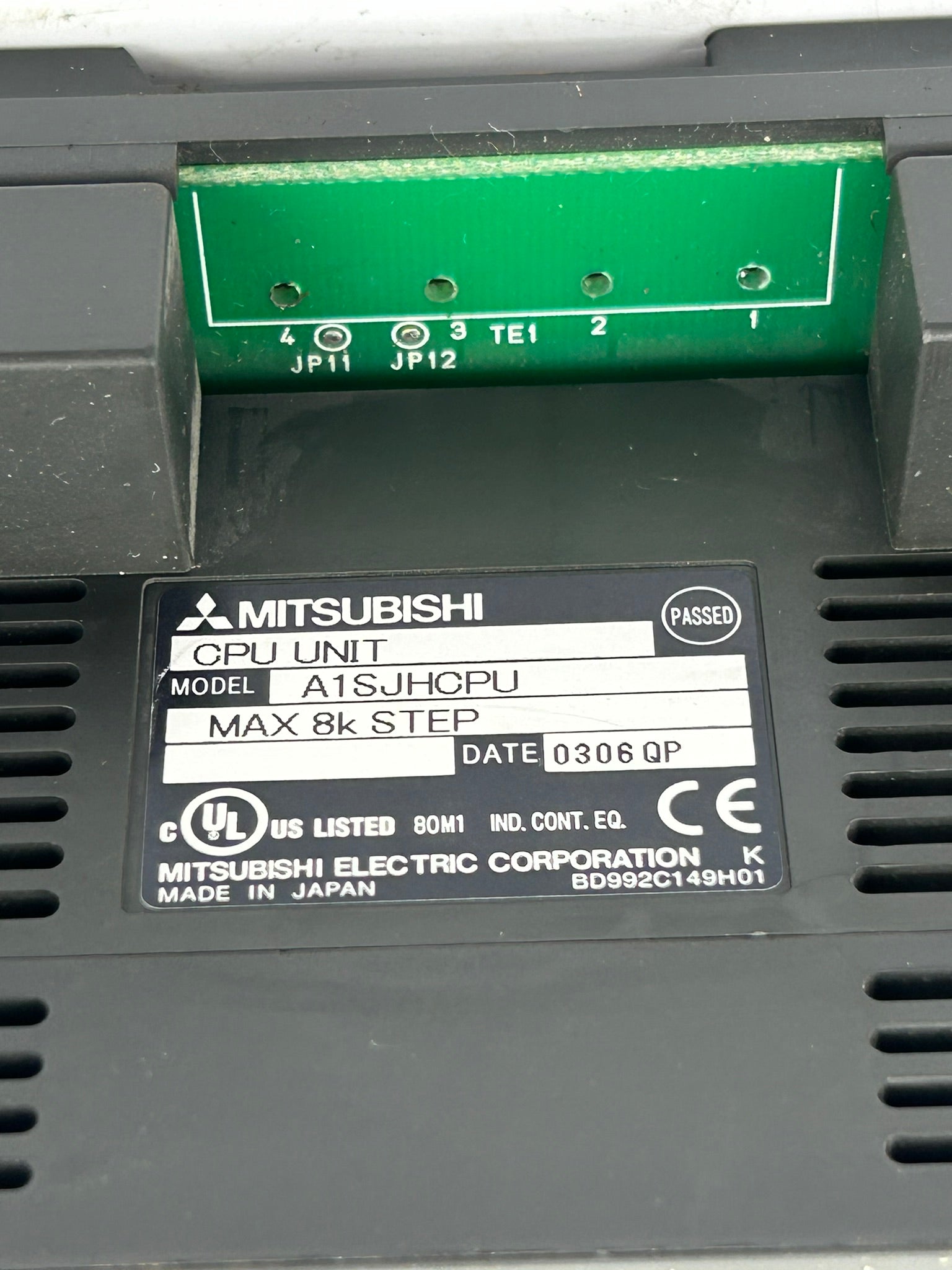 Mitsubishi A1SJHCPU Power Supply Max 8K Step A1SJHCPU-A PLC Rack MEC-40V-0