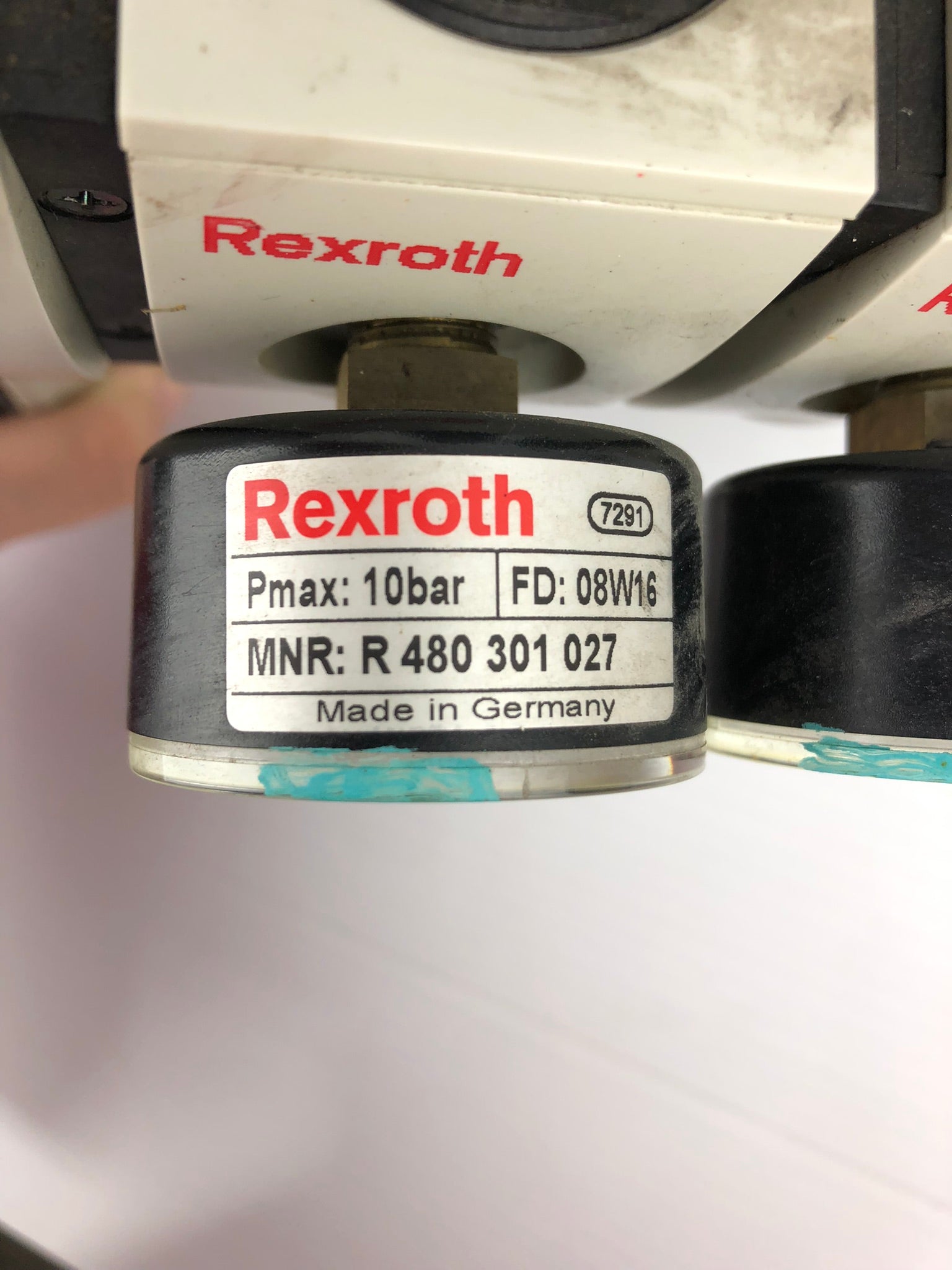 Rexroth Pneumatic Pressure System with Gauges and Lubricator AS2-RGS-G038-GAN