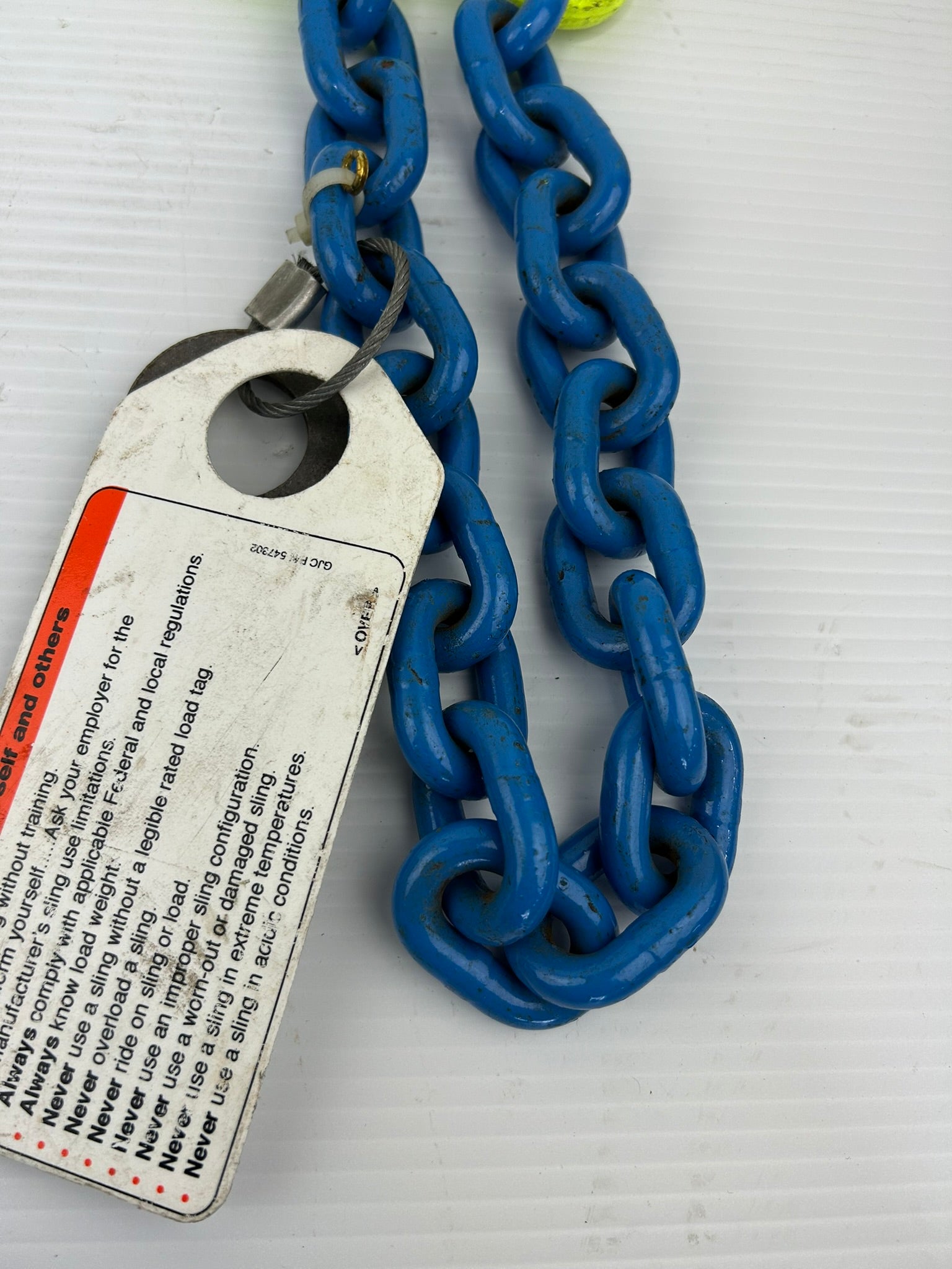 3/8" Grade 100 Alloy Chain Sling 11,300 LB WLL Single Leg Locking Hooks Lot of 3