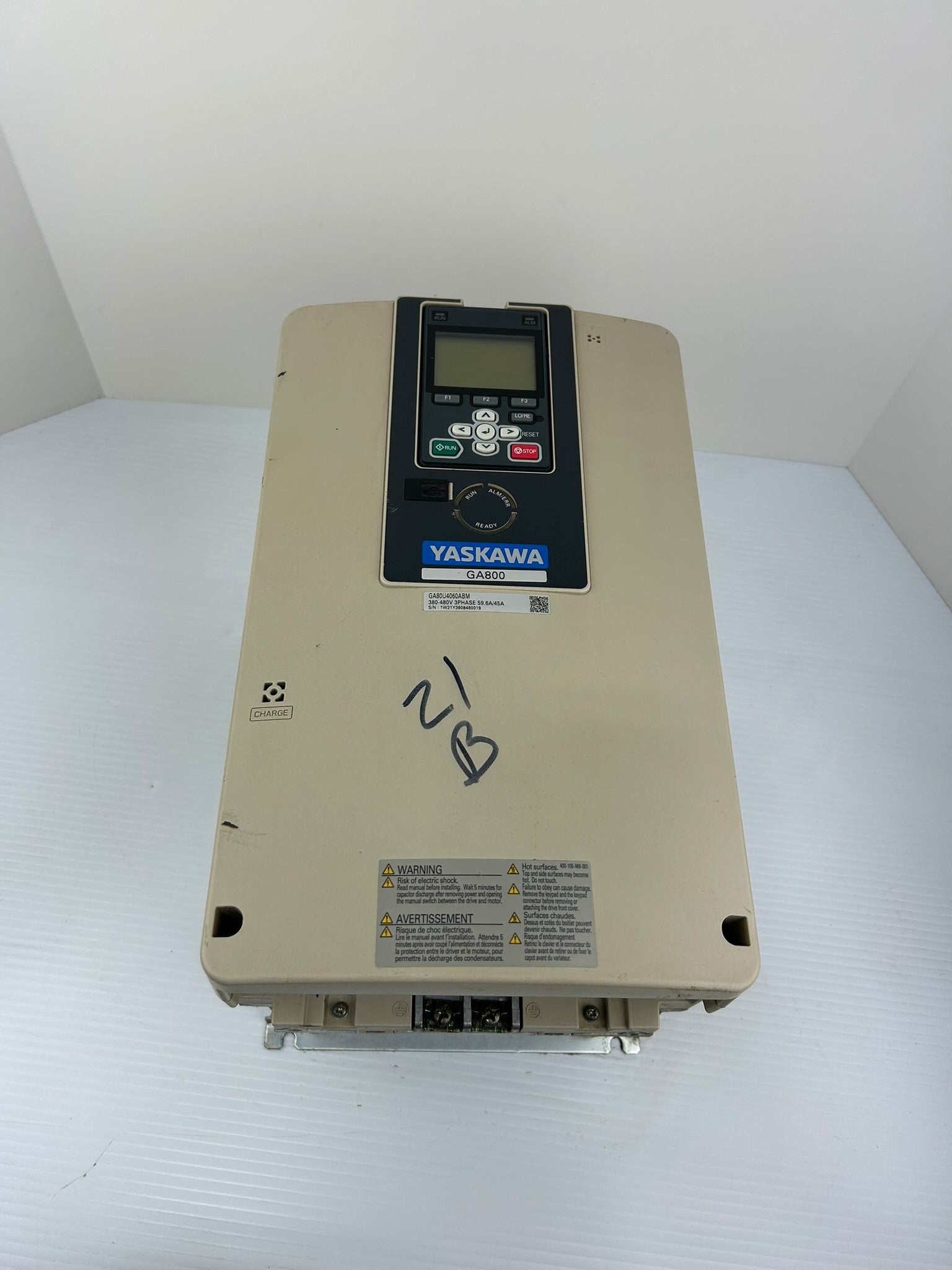 Yaskawa Electric GA80U4060ABM AC Drive Rev B CIPR-GA80U4060ABMA-AAAANA GA800