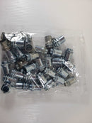 1/2" Male Conduit Adapter Lot of 32 Assortment of New and Used