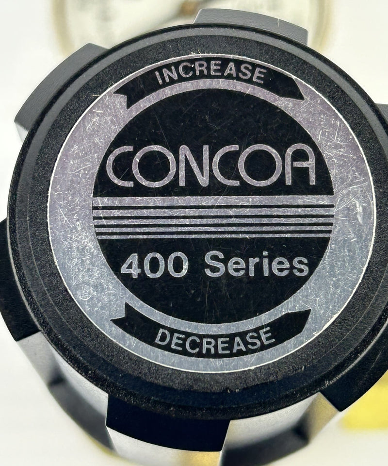 Concoa 405-3001 Gas Regulator 400 Series with Gauge -100-1400 kPa 30-200 PSI