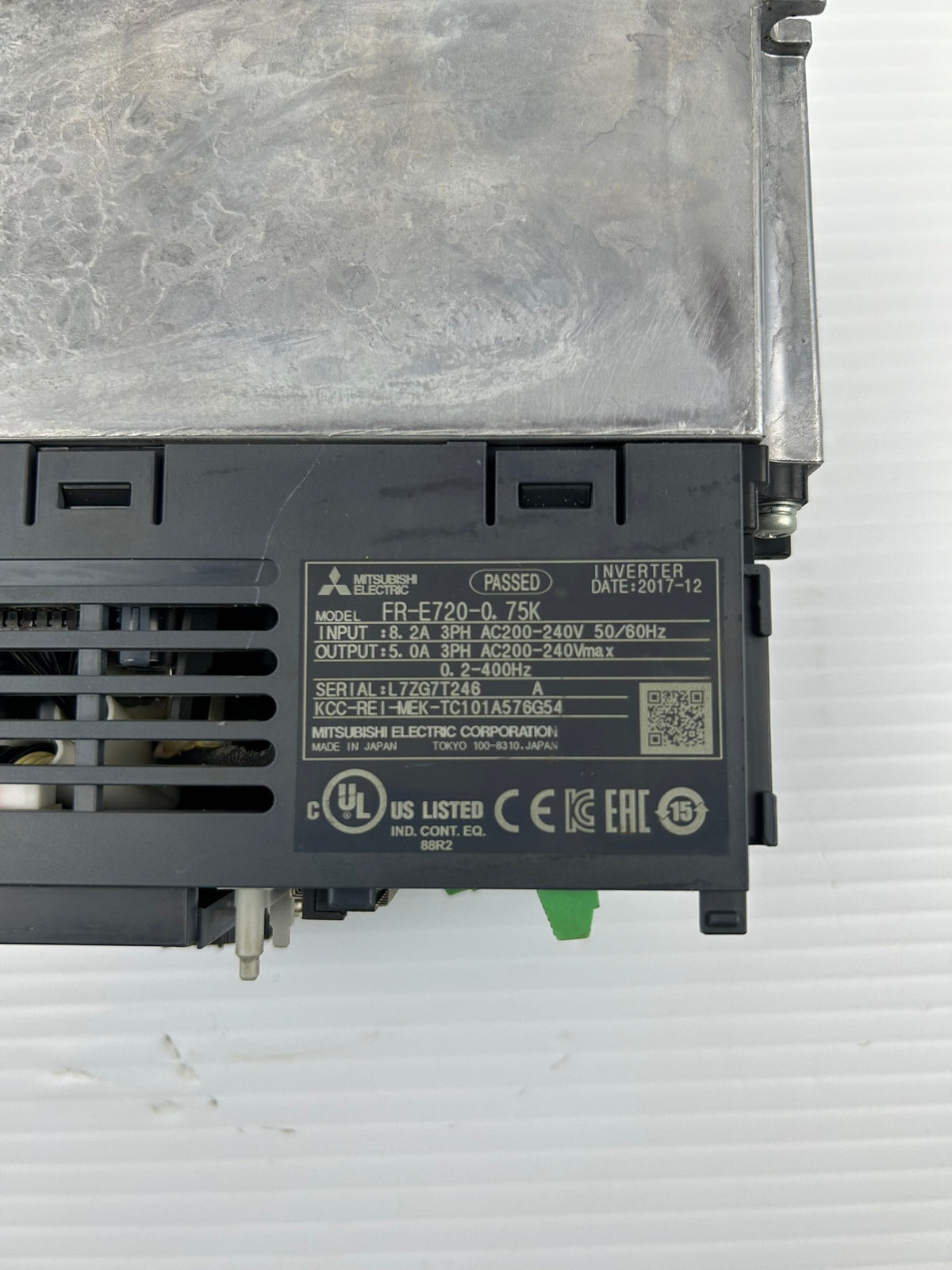 Mitsubishi FR-E720-0.75K VFD Inverter Drive 3 Phase 200-240V 0.75kW 1HP