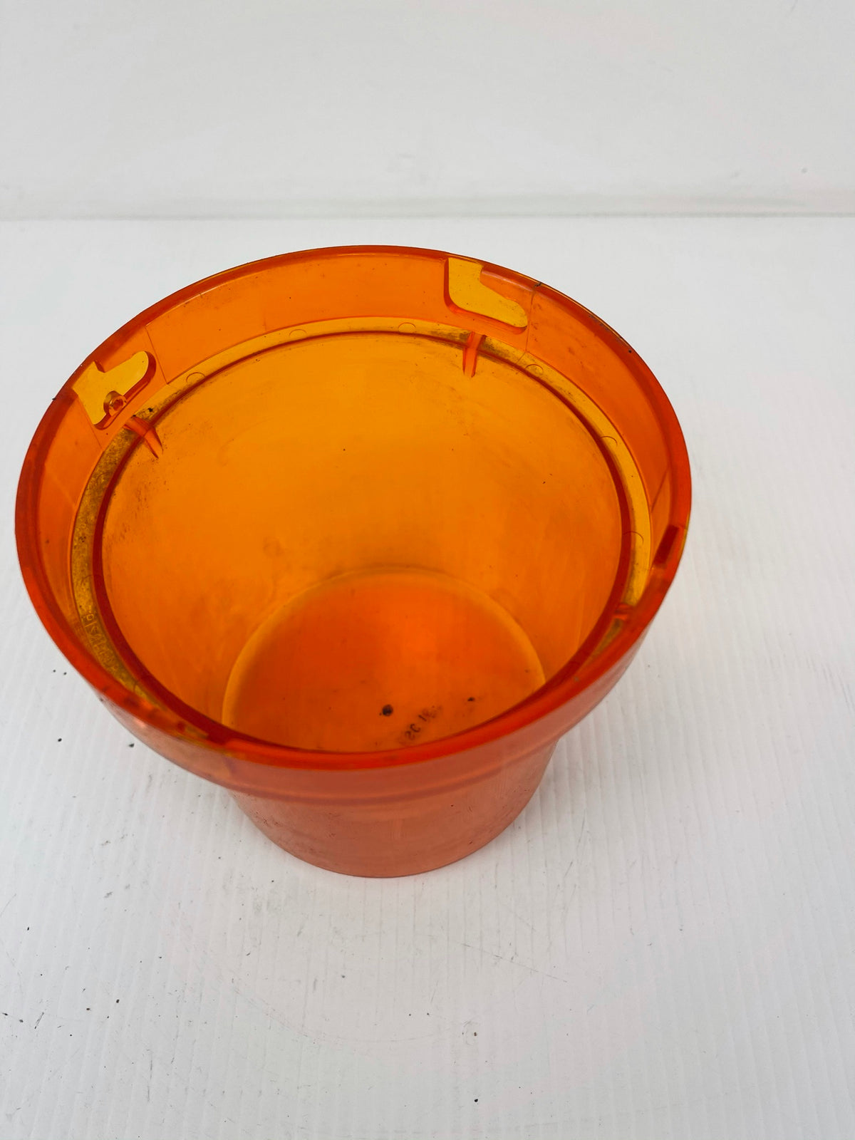 Orange Beacon FSC16 Lens Light Cover Twist Lock 5-9/16"OD 4-3/4" ID 5-1/2" Tall