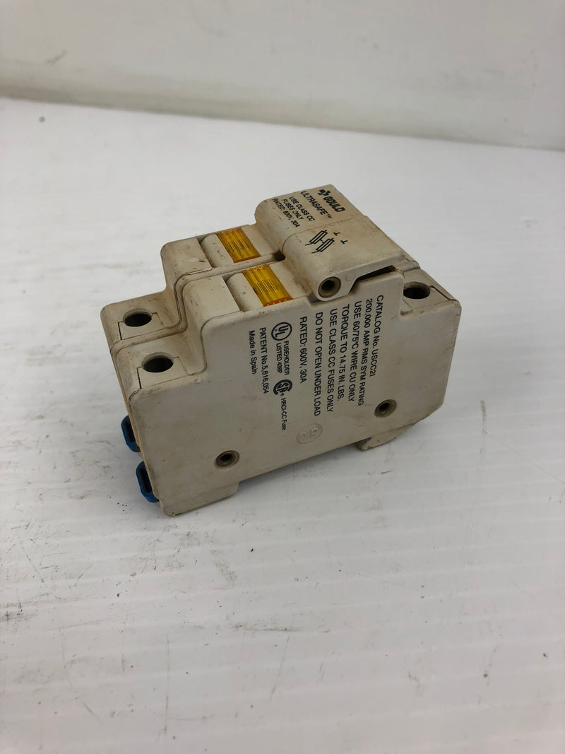 Ferraz Shawmut USCC2I Ultrasafe Fuse Holder 2 Pole