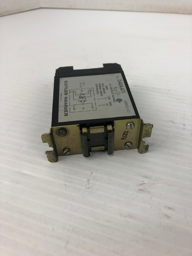 Cutler-Hammer D40AATI Power Relay Series A1