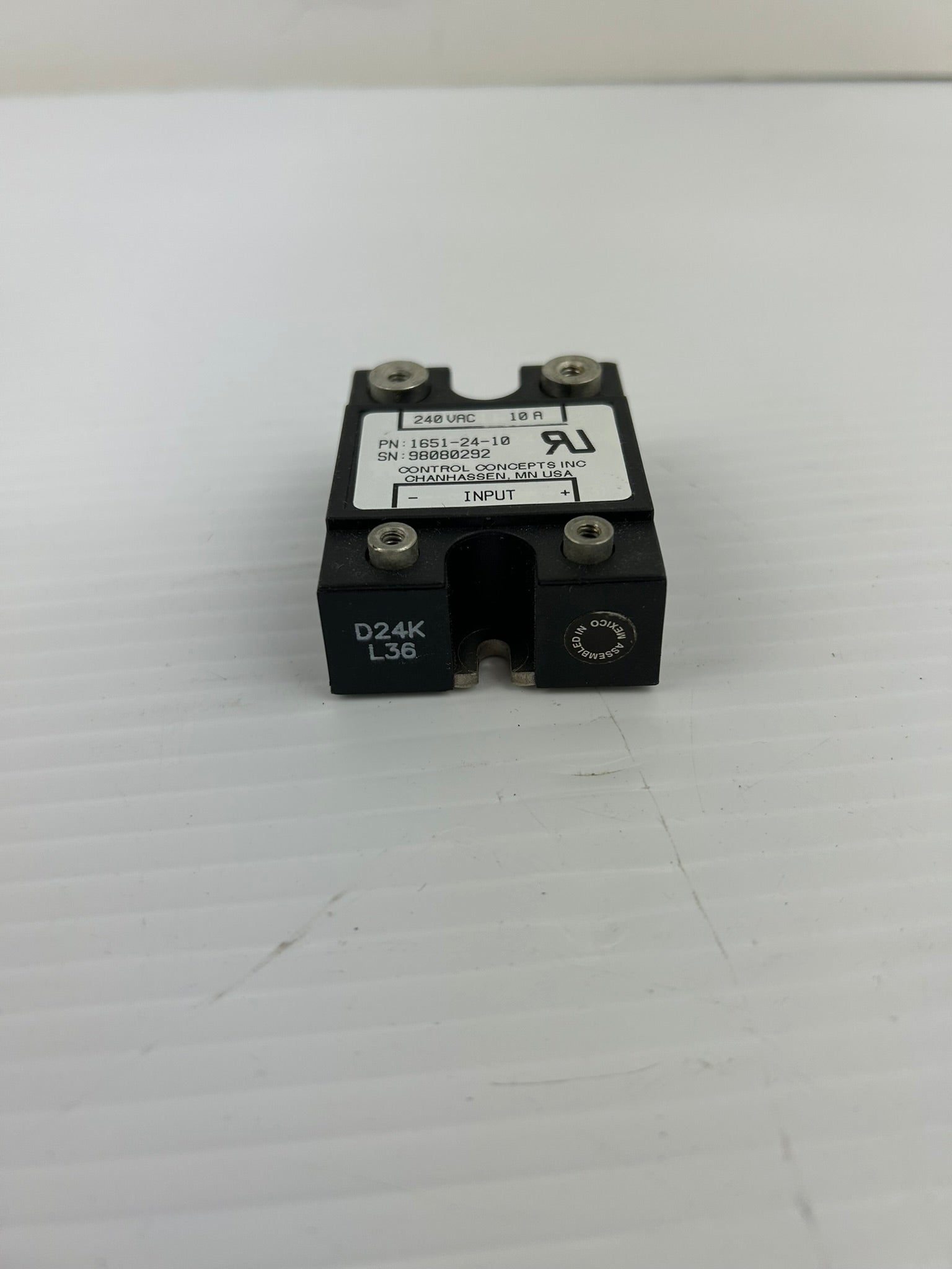 Control Concepts 1651-24-10 Solid State Relay 240 VAC 10A