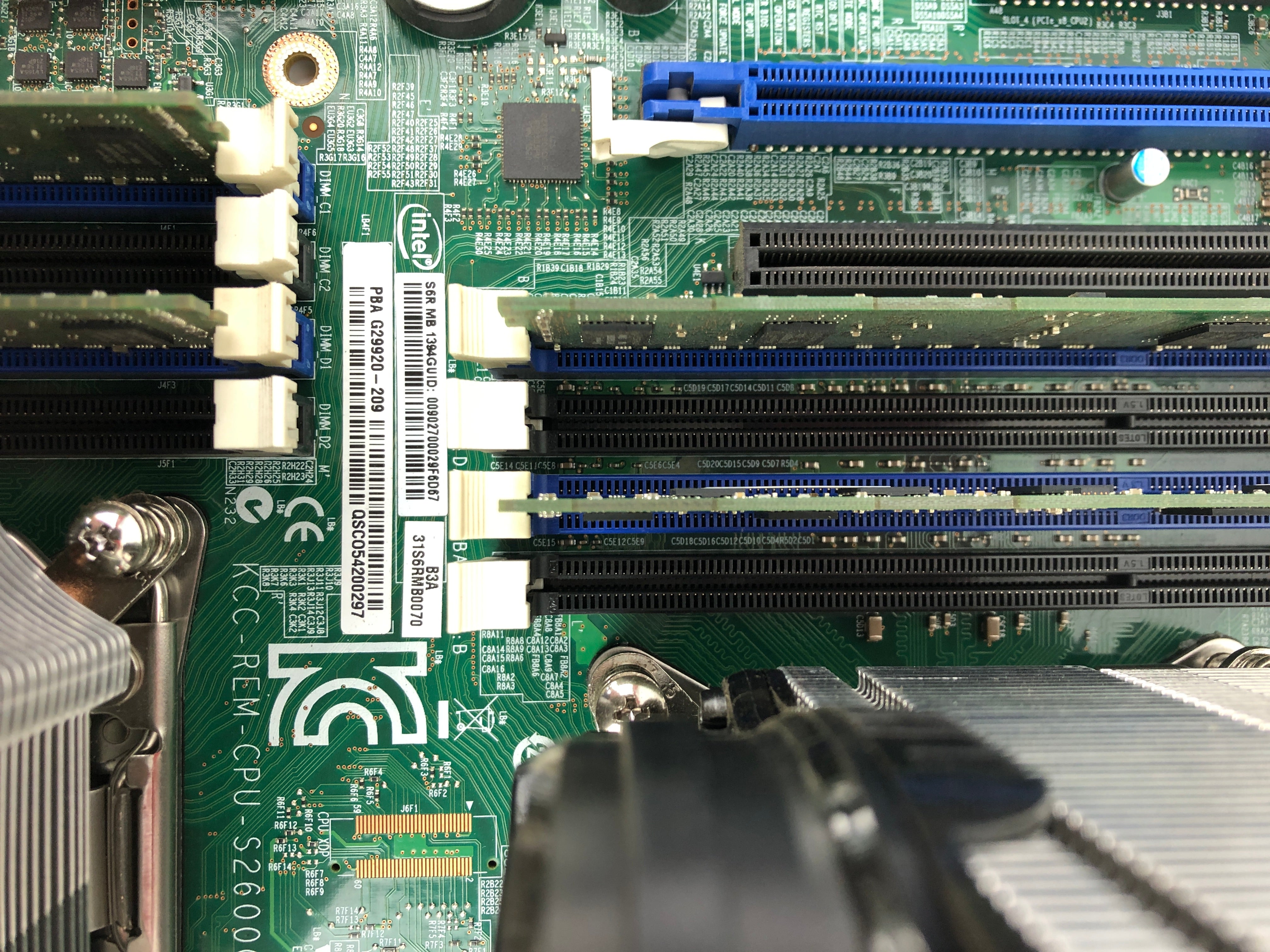 Intel KCC-REM-CPU-S2600CO Motherboard Circuit Board DAOS6RMBAB 1 Rev B