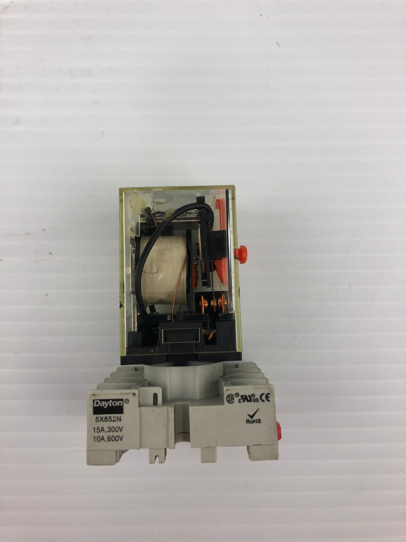 Omron MK2PN-S Relay with Dayton 5X852N Base