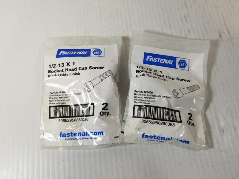 Fastenal 2123405 Socket Head Screw Cap 1/2-13X1 - Lot of 4