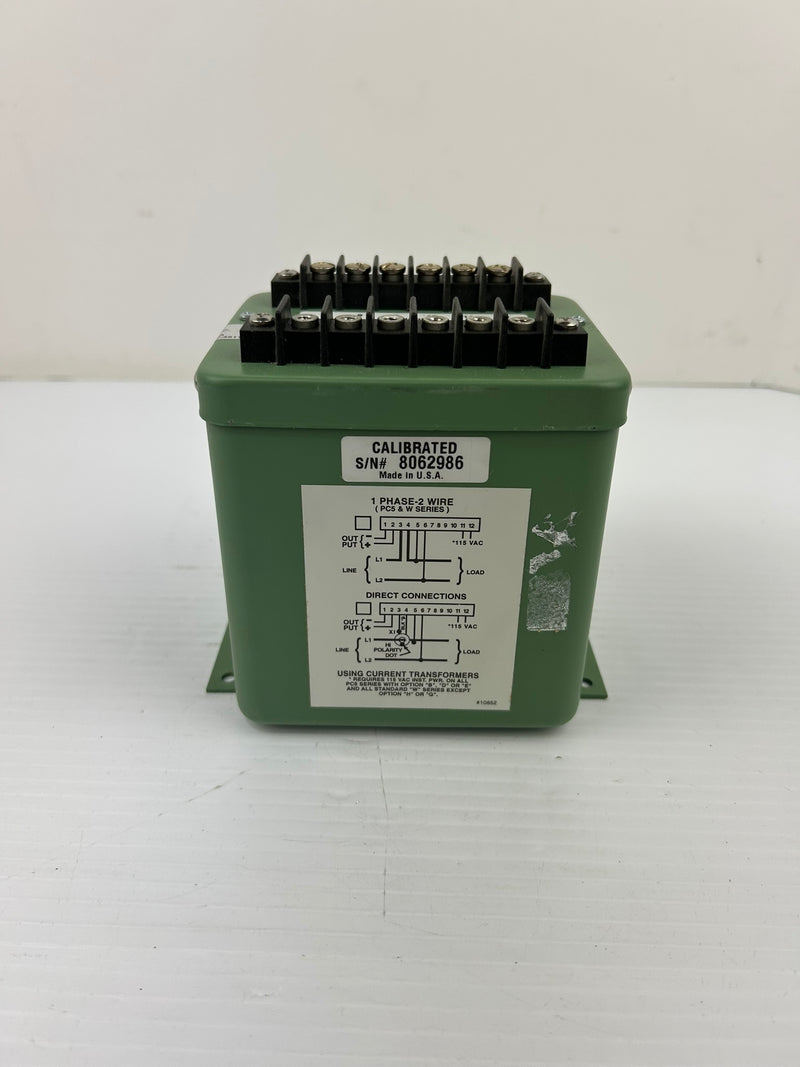 Ohio Semitronics PC5-011E2 Transducer 0-300 Volts 0-10 Amperes 1 Phase