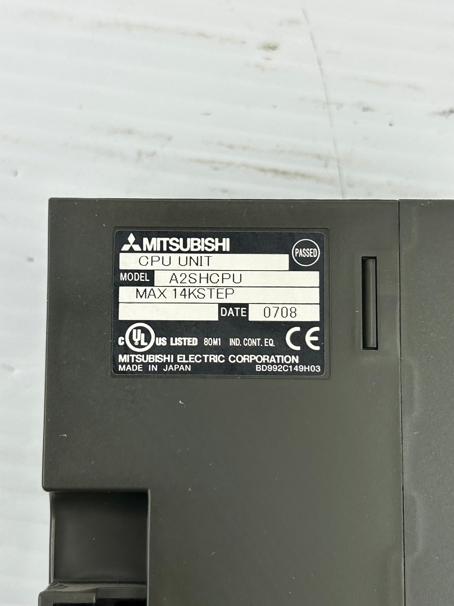 Mitsubishi A2SHCPU Melsec CPU Unit 14k Step PLC Module with 2 Keys
