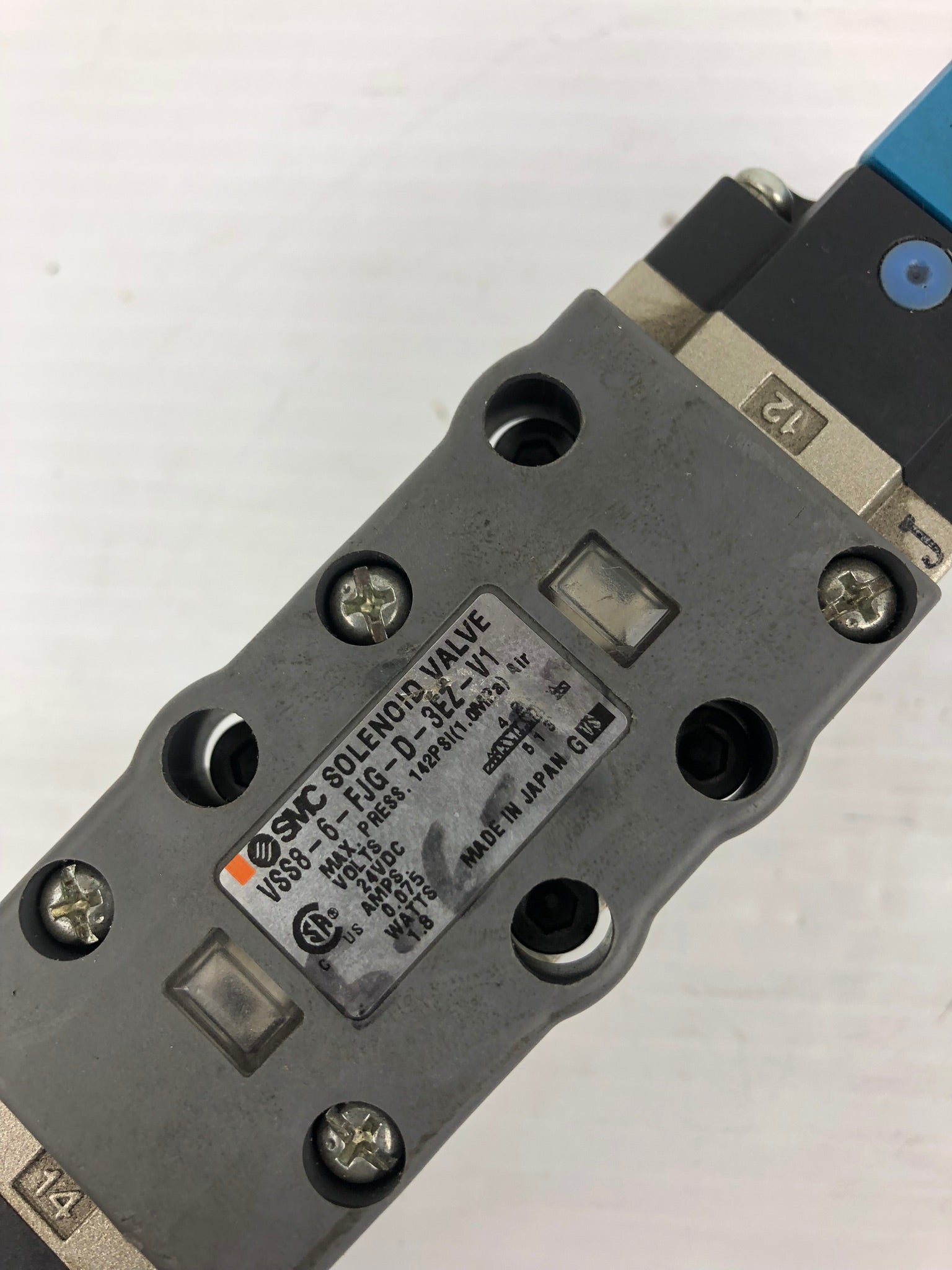 SMC VSS8-6-FJG-D-3EZ-V1 Solenoid Valve