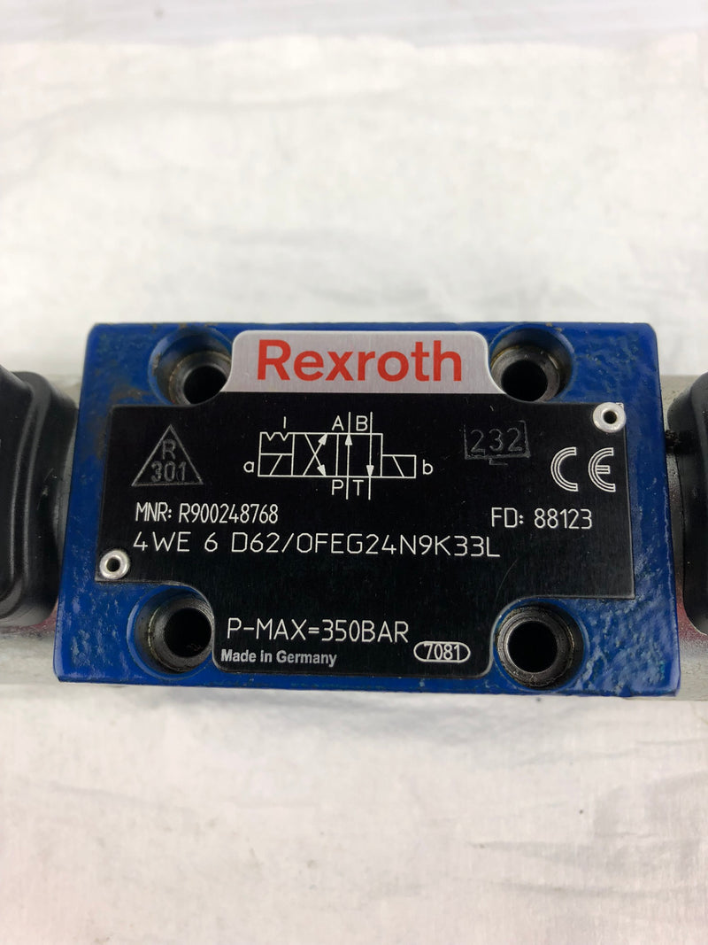 Rexroth 4WE 6 D62/OFEG24N9K33L Control Valve R900248768