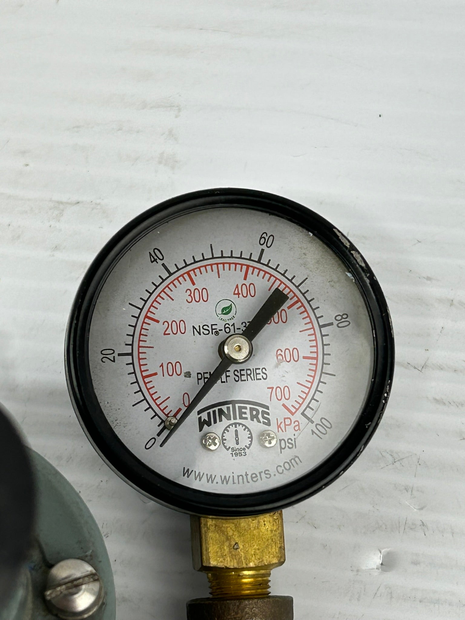 Moore Nullmatic 41-100 Regulator with Winters Gauge 0-100 PSI NSF-61-372