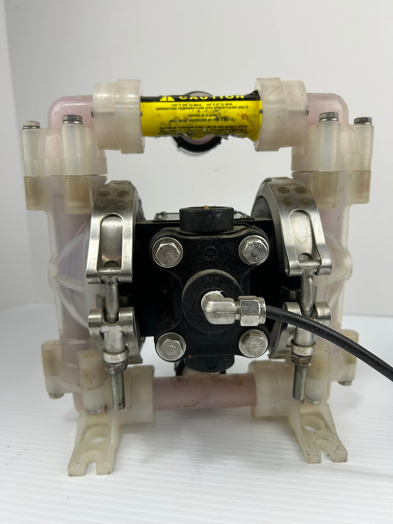 Sandpiper PB½-A Double Diaphragm Pump Wilkerson R16-03-000A Pressure Regulator