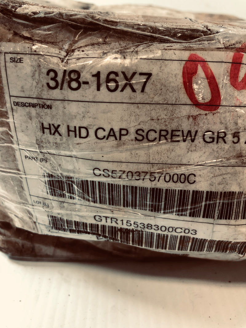 Stelfast HX HD Cap Screw GR 5 ZP 3/8 - 16 x 7 CS5Z03757000C Case of 150