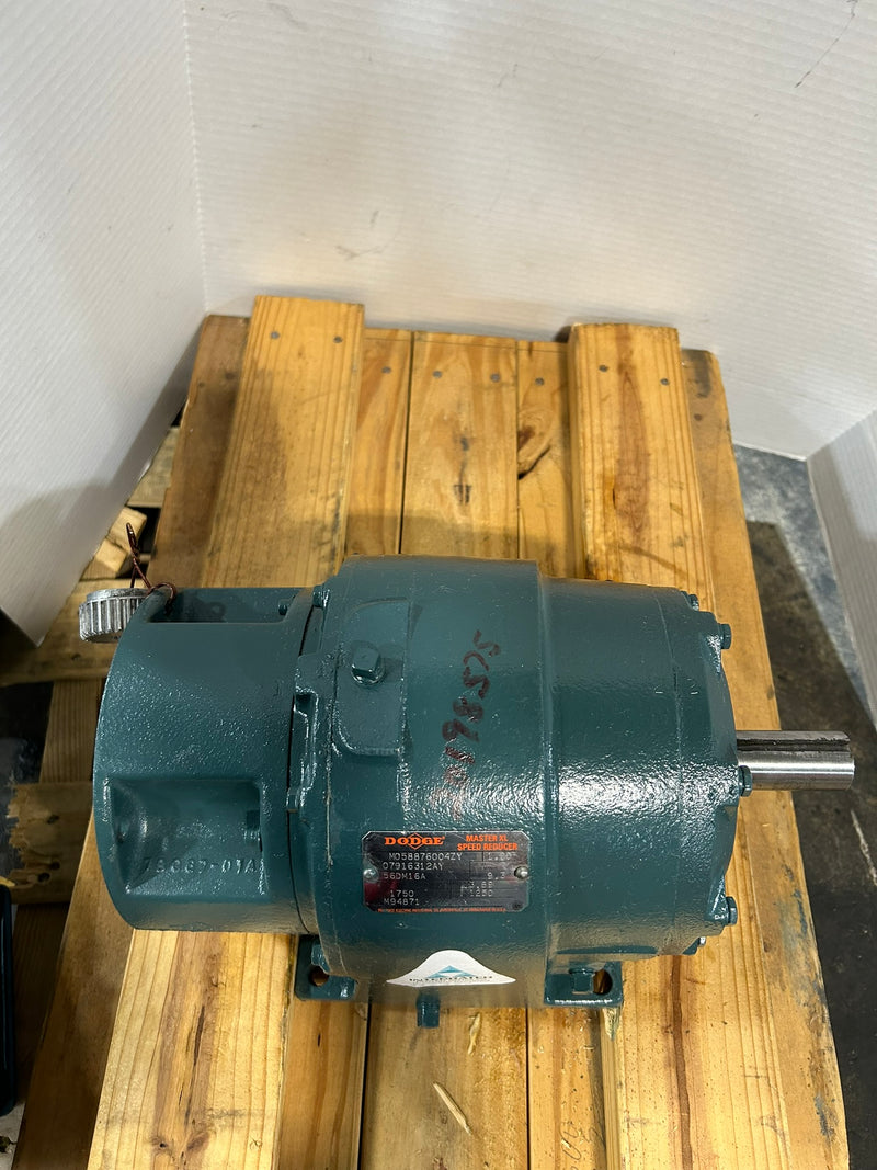 Reliance Electric Dodge 56DM16A Speed Reducer 1750RPM 3.89HP 9.3 Ratio