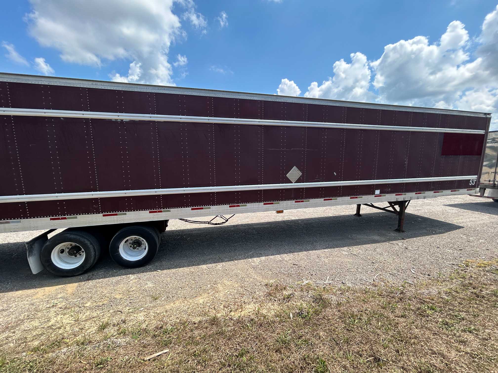2004 Trailmobile 53' Dry Van Semi Trailer Air Ride Swing Doors 2MN01JAH541001015