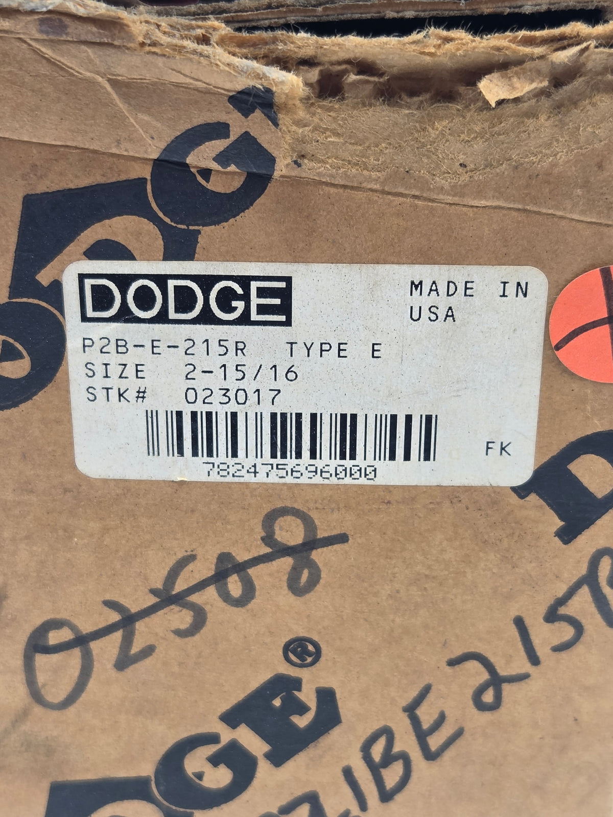 Dodge P2B-E-215R Type E E-XTRA Pillow Block Bearing 2-15/16" Bore 023017