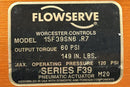 Worcester Controls Flowserve 15F39SN6 R7 Pneumatic Actuator Valve Series F39