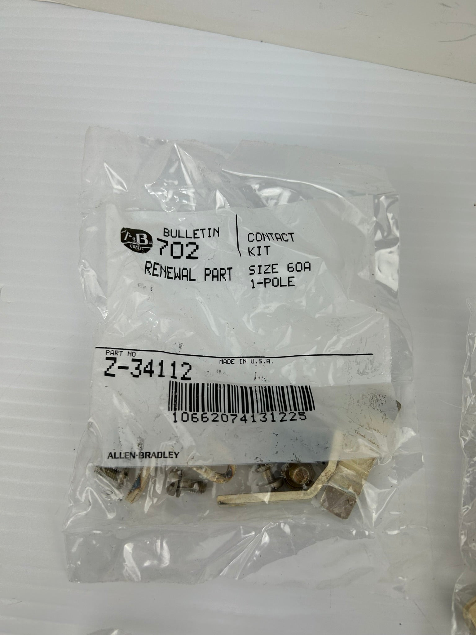 Allen Bradley Z-34112 Contact Kit Size 60A 1-Pole - Lot of 4 Kits
