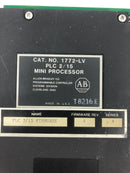 Allen-Bradley 1772-LV Mini Processor Micro Controller PLC 2/15 with Key Series A