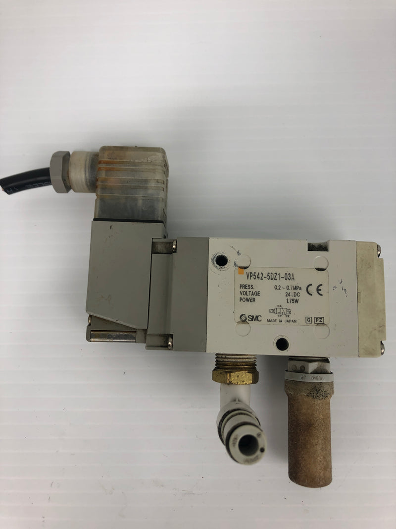 SMC VP542-5DZ1-03A Solenoid Valve 0.2~0.7MPa 24DC 1.75W