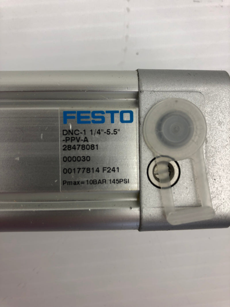 Festo DNC-1 1/4"-5.5"-PPV-A Cylinder 177814 28478081