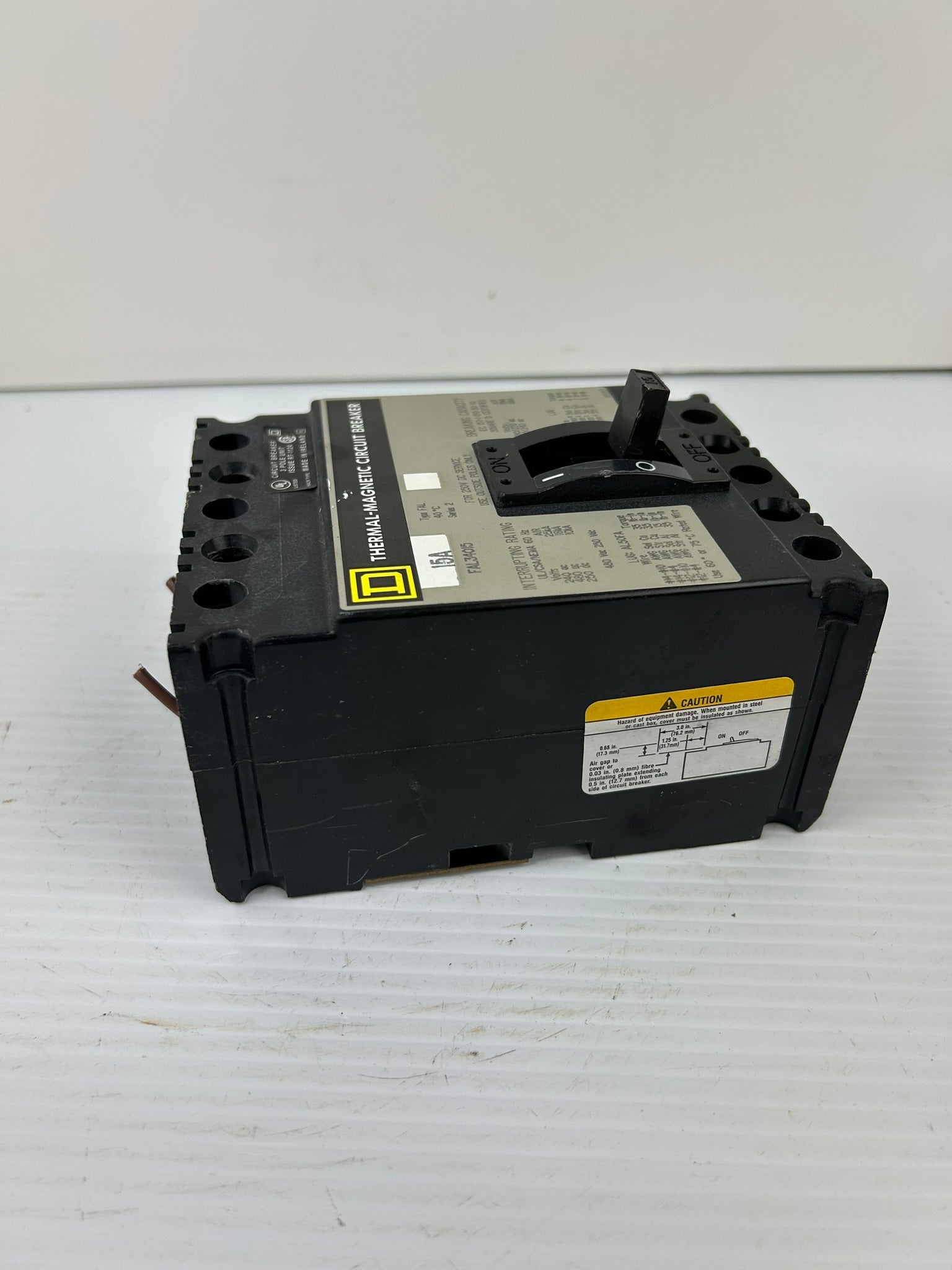 Square D FAL34015 Thermal-Magnetic Circuit Breaker 15A