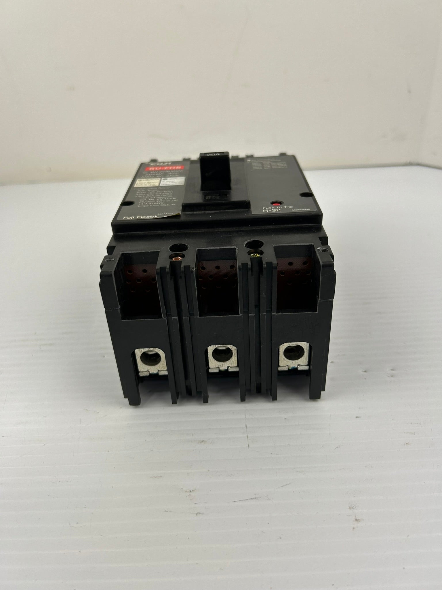Fuji Electric BU-FHB3020 Circuit Breaker 20 Amp 600VAC 3 Pole