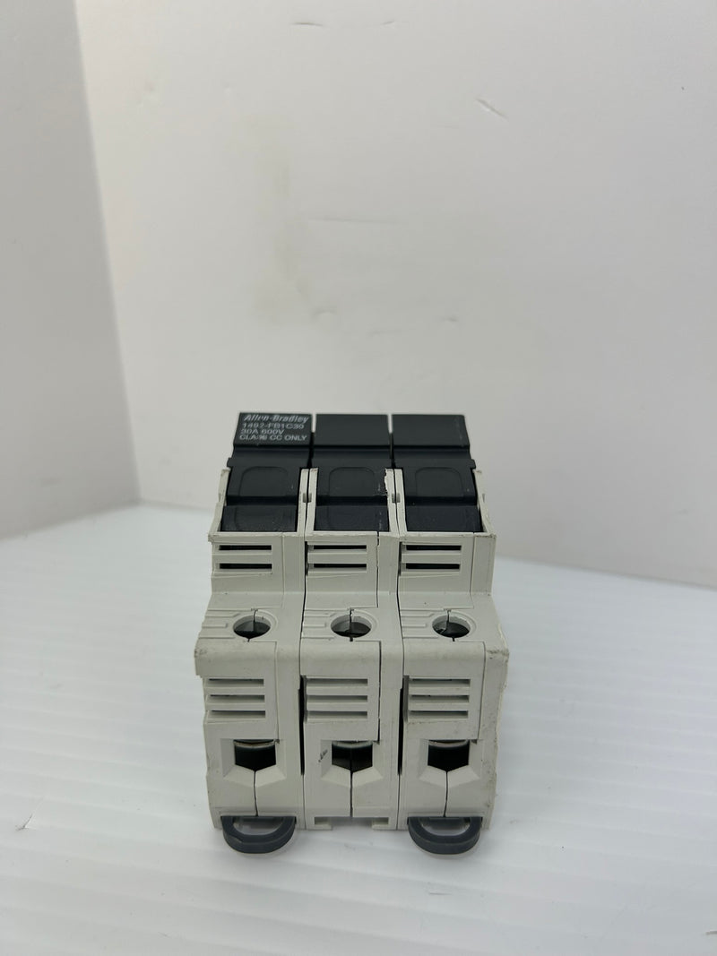 Allen-Bradley 1492-FB1C30 Fuse Holder Series B 600V 30A 3P - Lot of 2