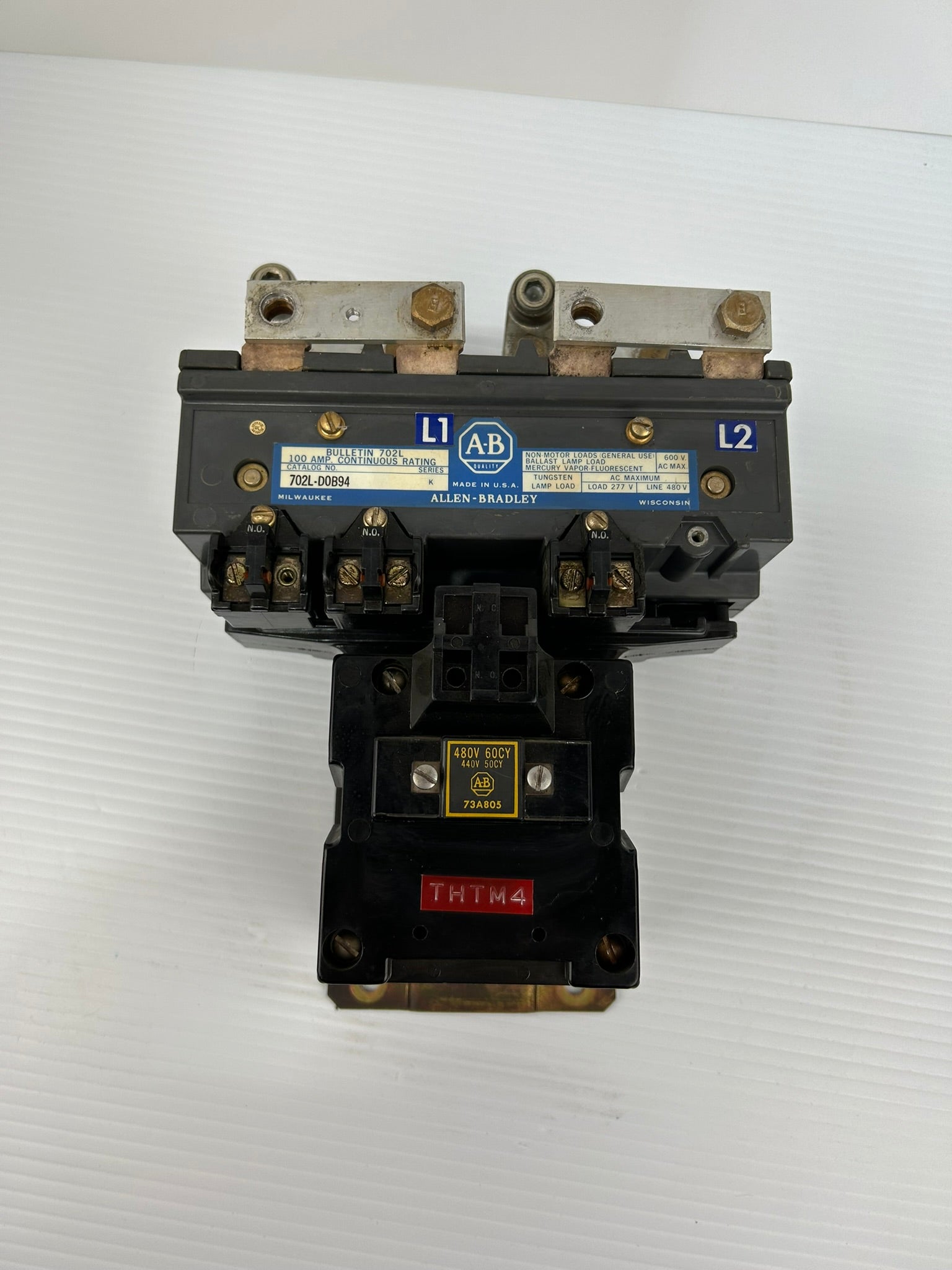 Allen Bradley 702L-D0B94 Contactor 100 Amp Series K Bulletin 702L