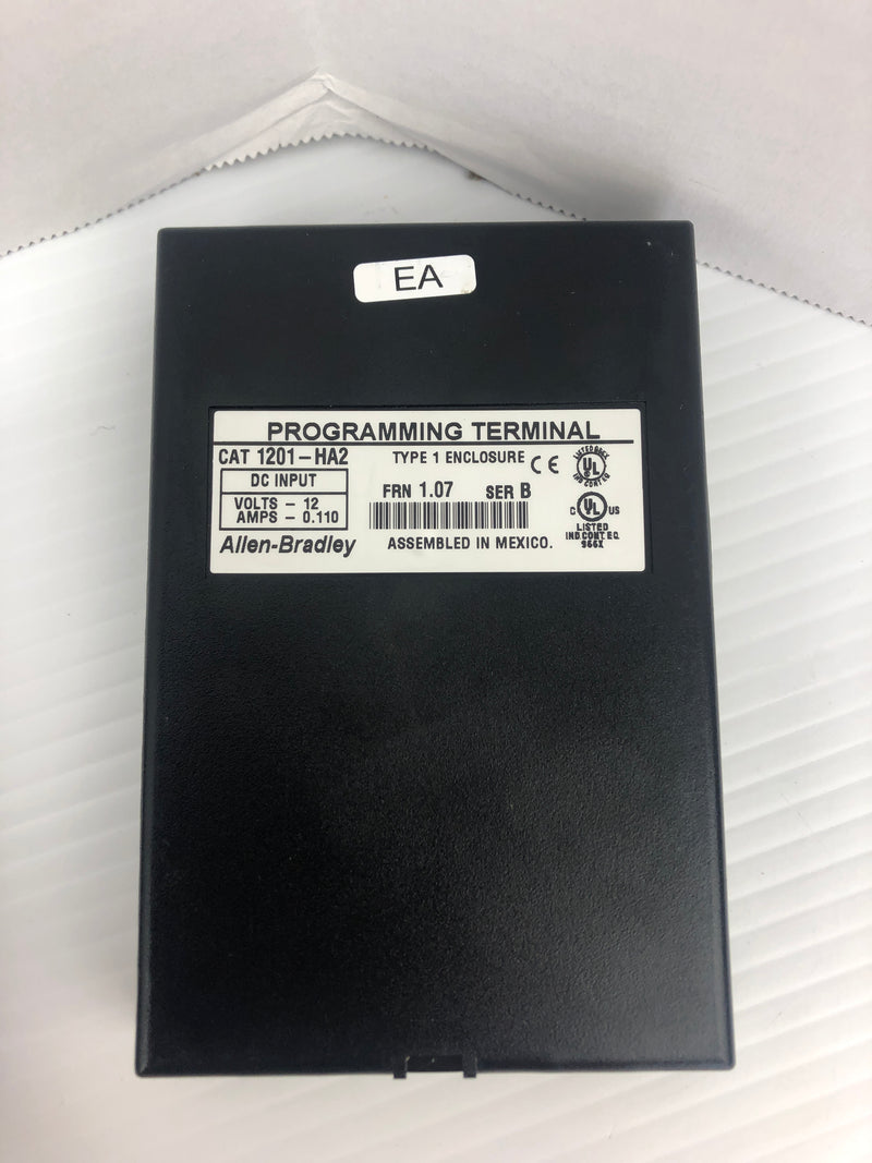 Allen-Bradley 1201-HA2 Programming Terminal Type: 1 Enclosure FRN: 1.07 Ser. B